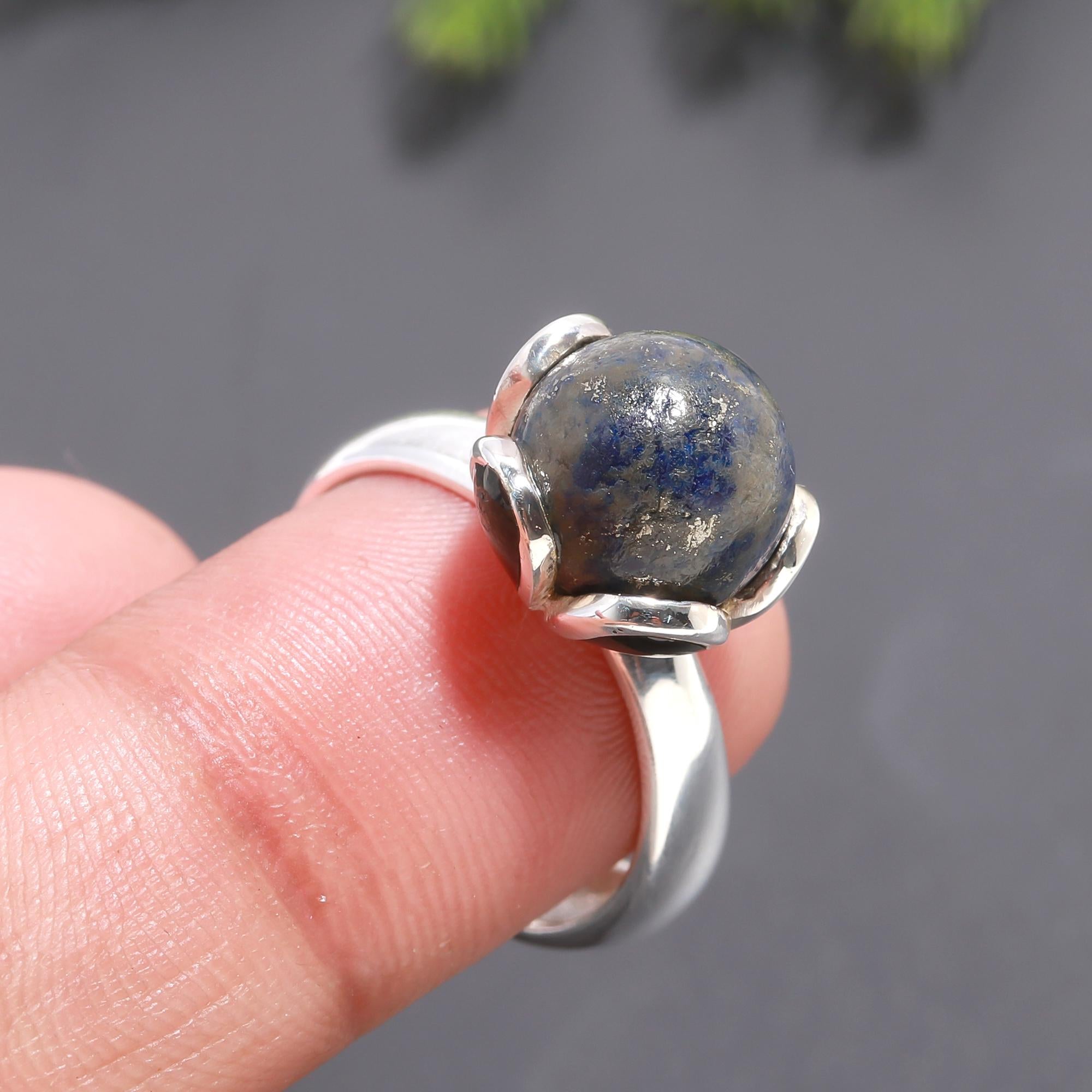 925 Silver Lapis Lazuli Ring