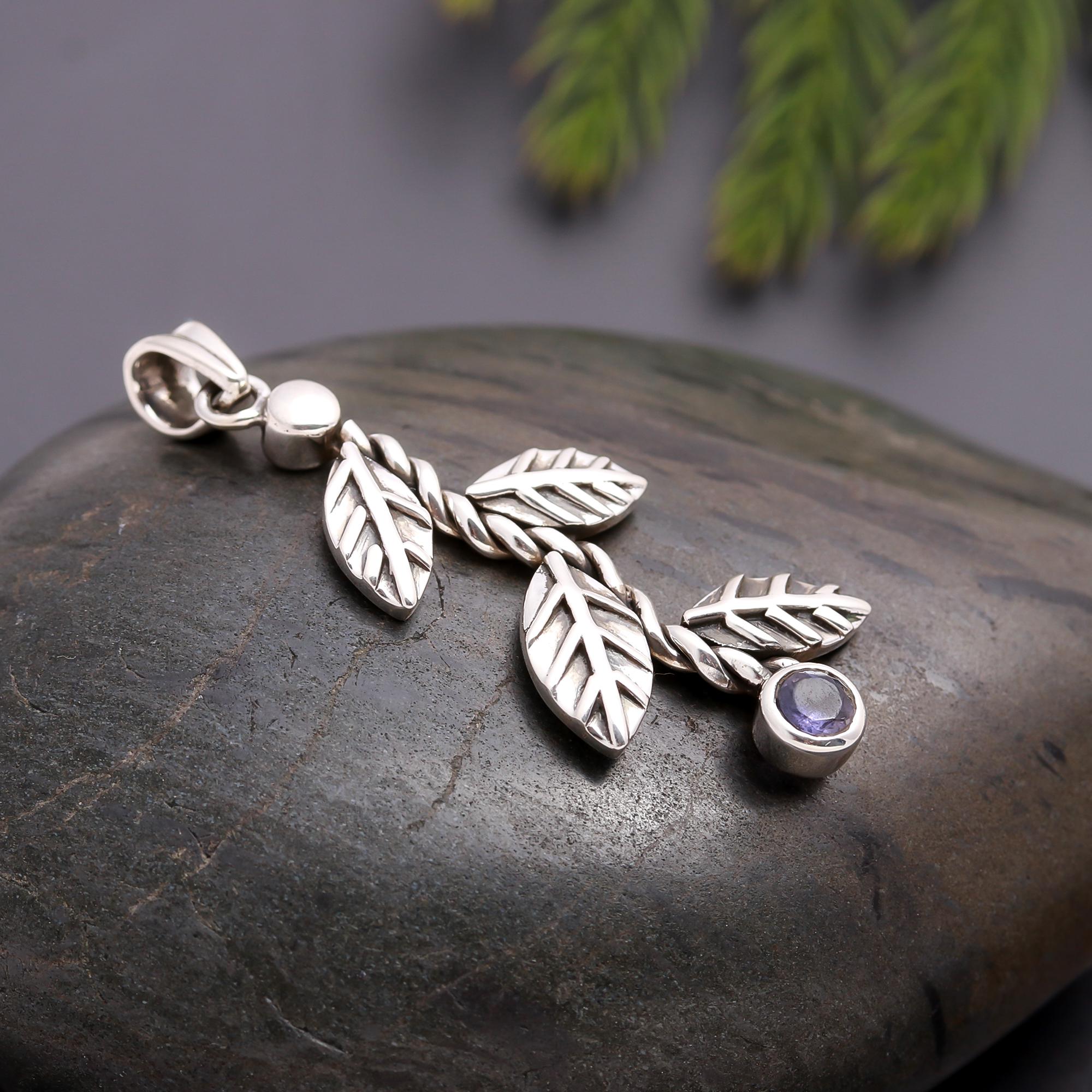 925 Silver Leaf Vine Pendant