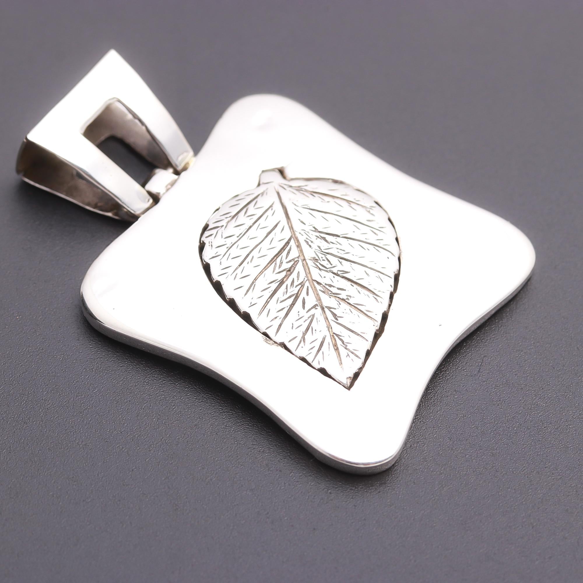 925 Silver Leaf Pendant