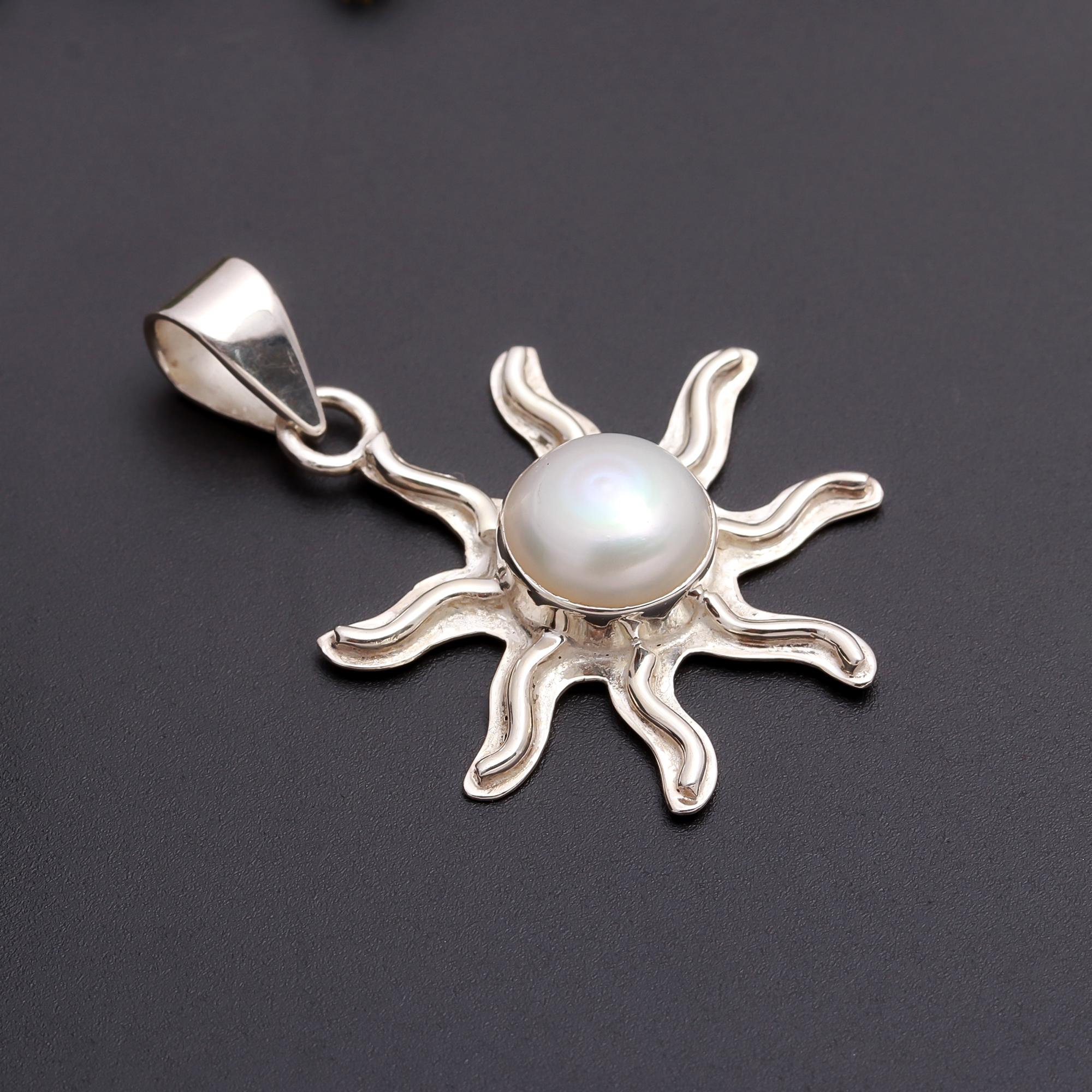 925 Silver Sun Pendant