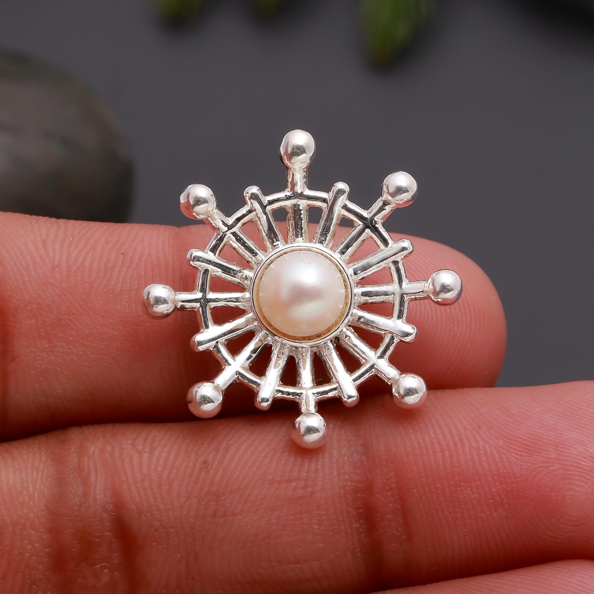 925 Silver Pearl Burst Pendant