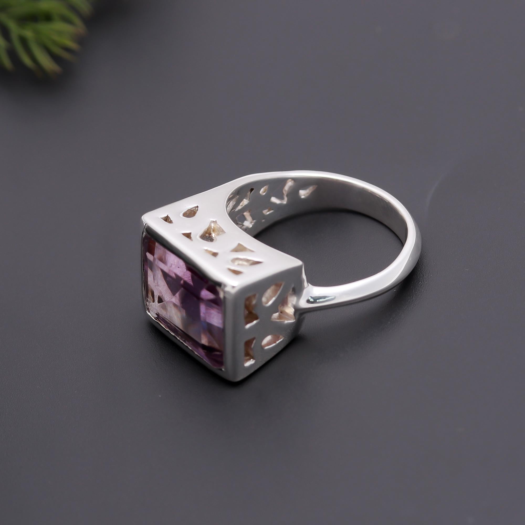 925 Silver Amethyst Ring