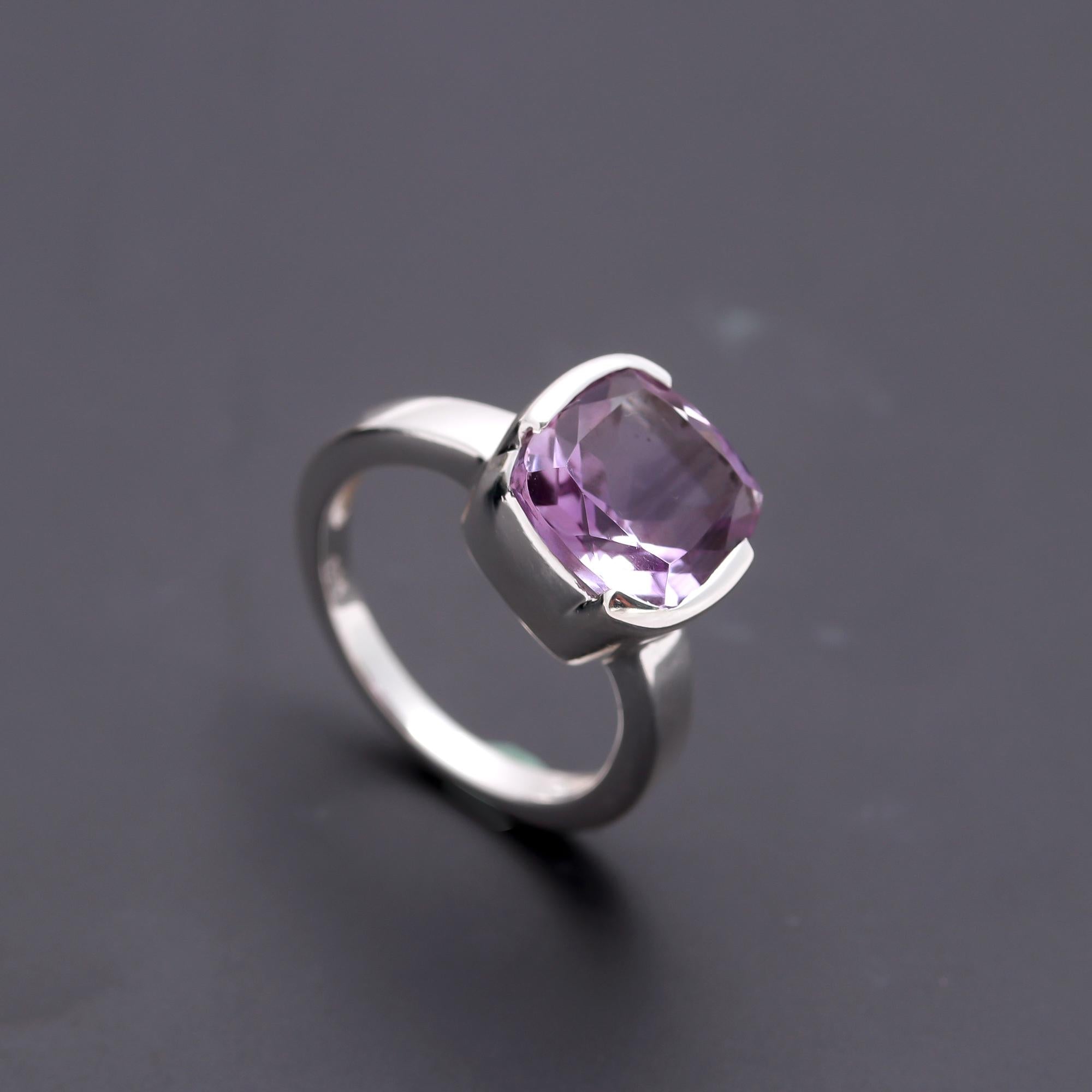 925 Silver Amethyst Ring