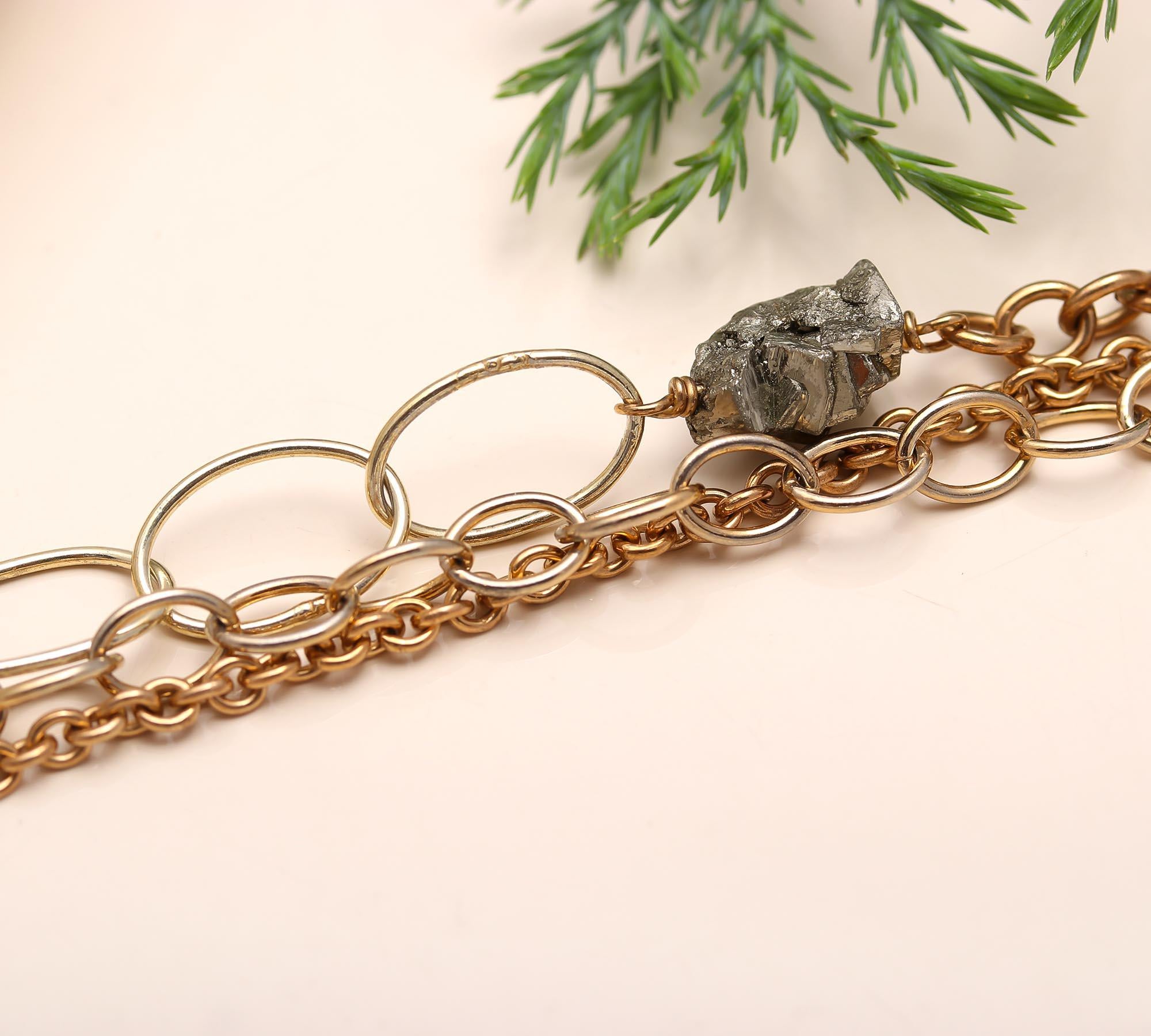 925 Silver Multi-Layer Chain Bracelet