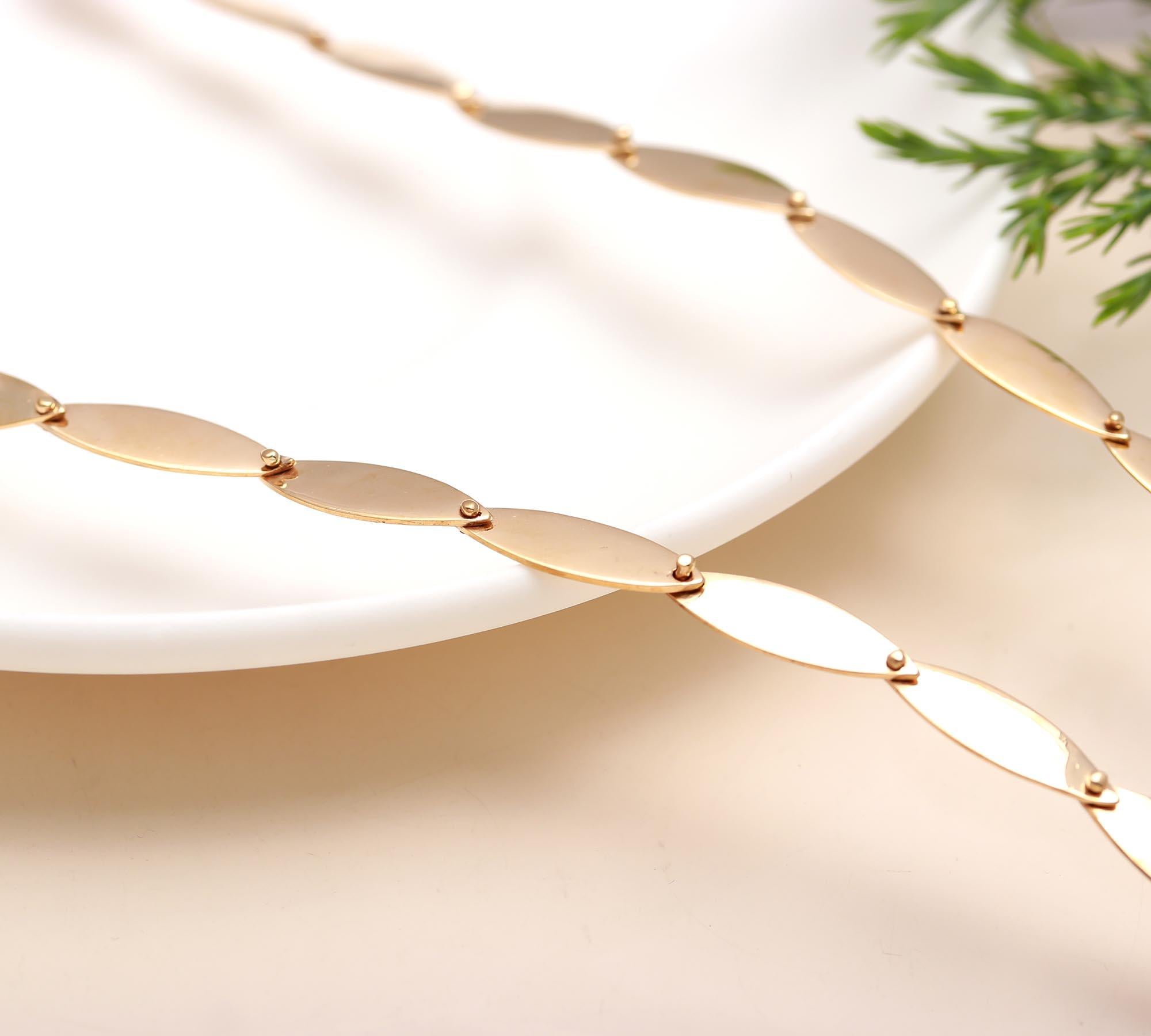 The Golden Bloom: Large Metal Flower Necklace