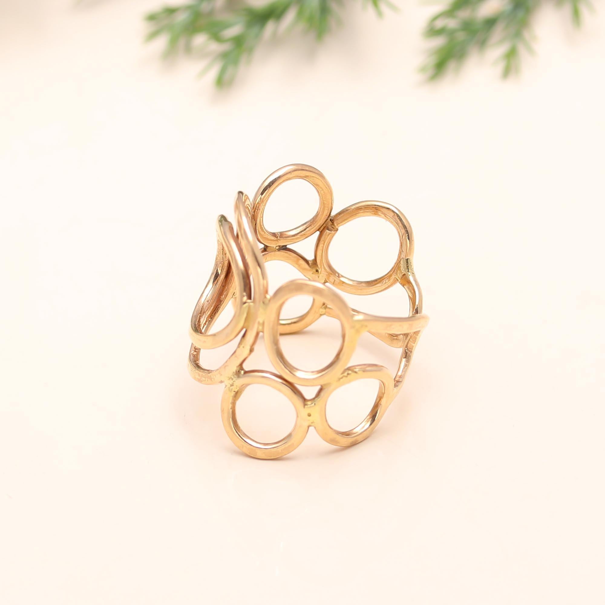 The Golden Bubble: Open Circle Cluster Ring