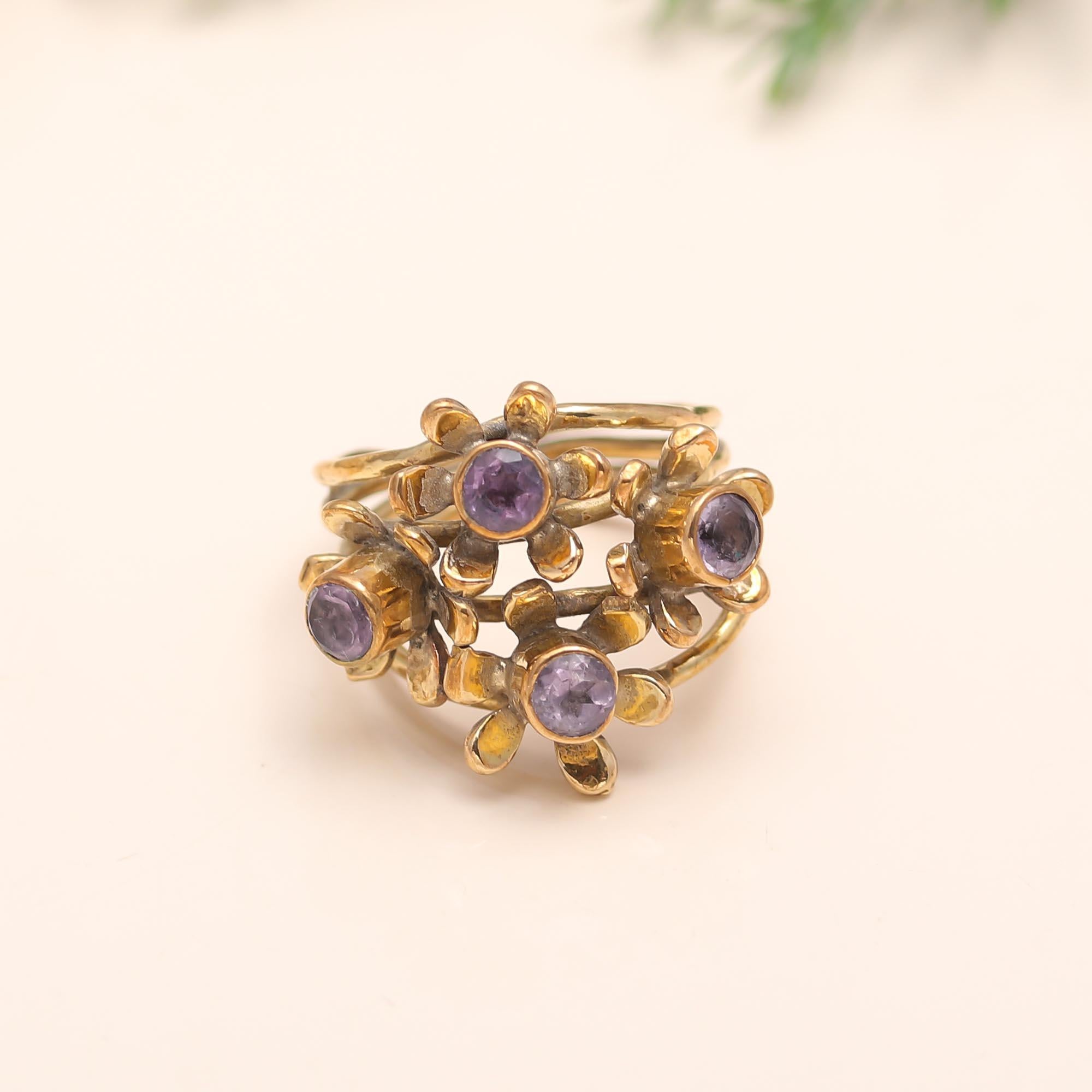 925 Silver Floral Ring