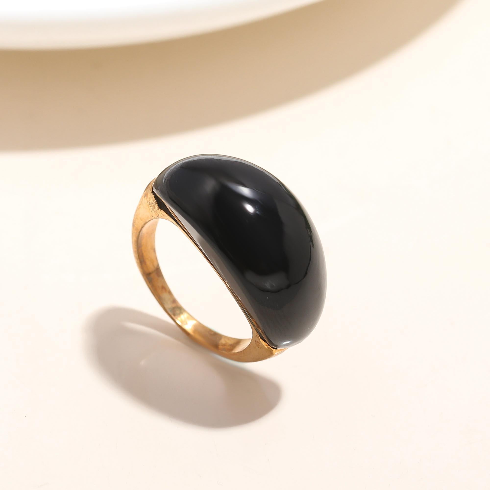 925 Silver Black Onyx Ring
