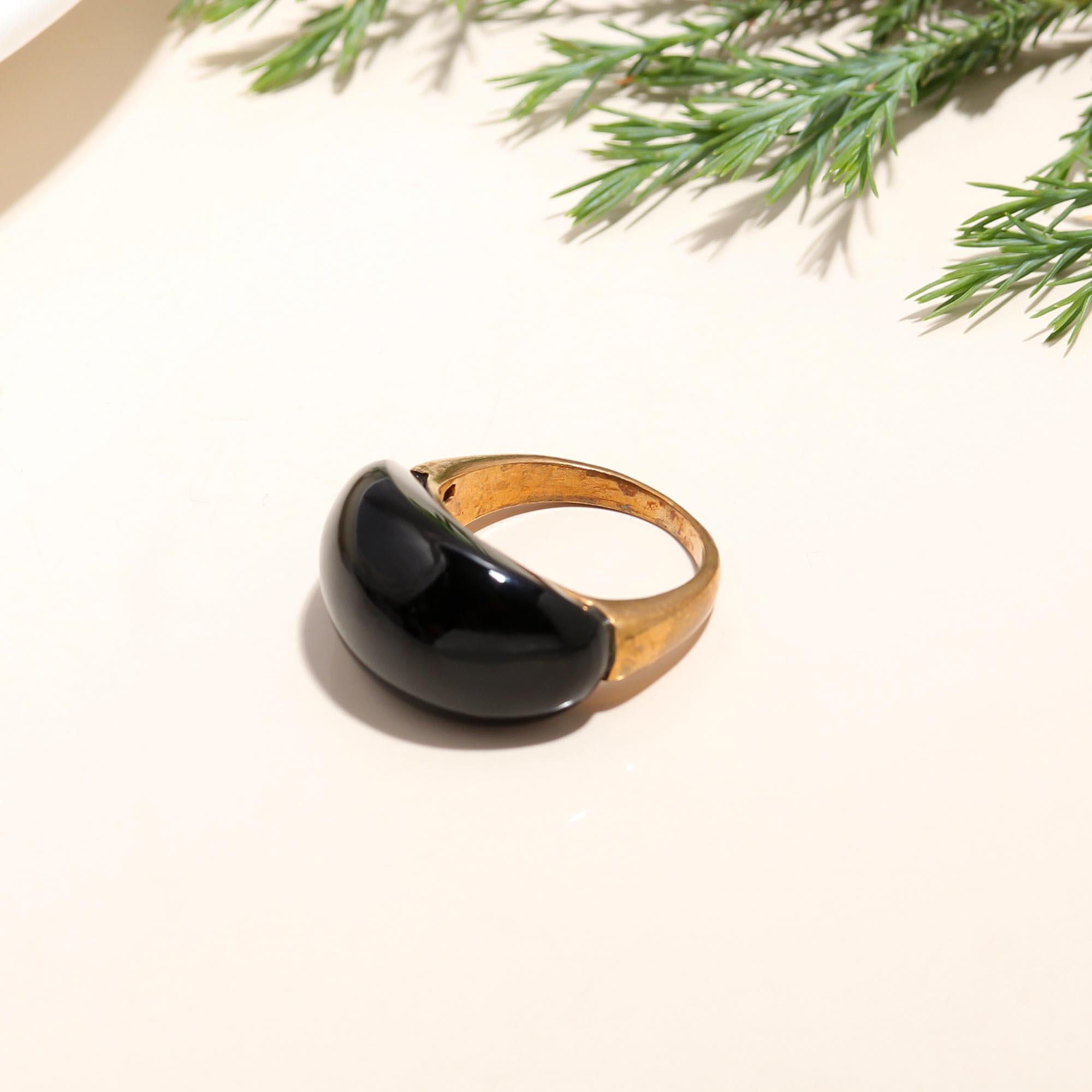 925 Silver Black Onyx Ring