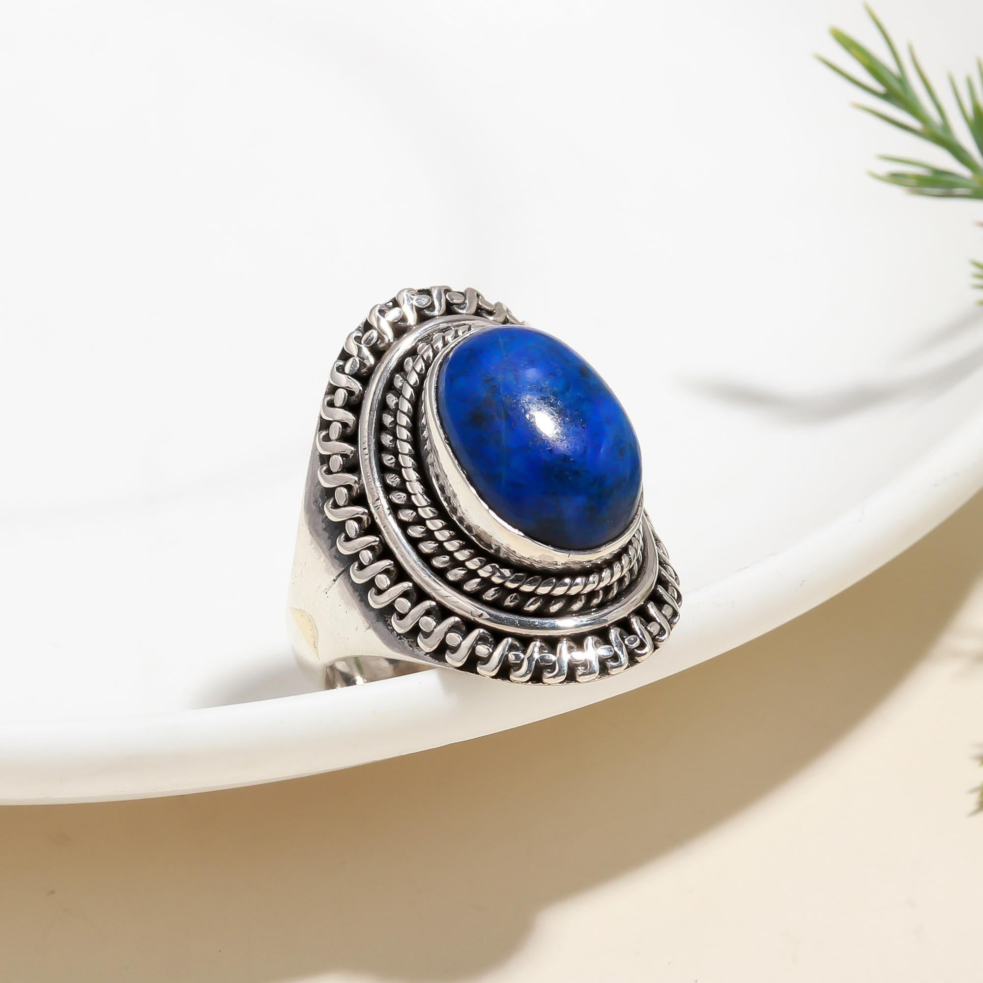 925 Silver Lapis Lazuli Ring