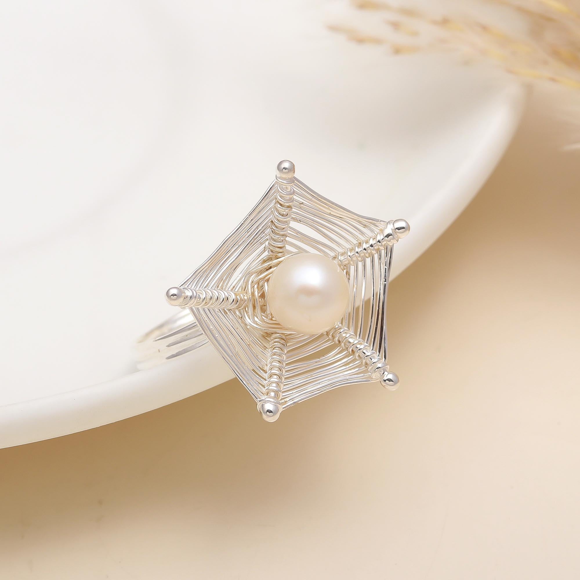 925 Silver Freshwater Pearl Ring