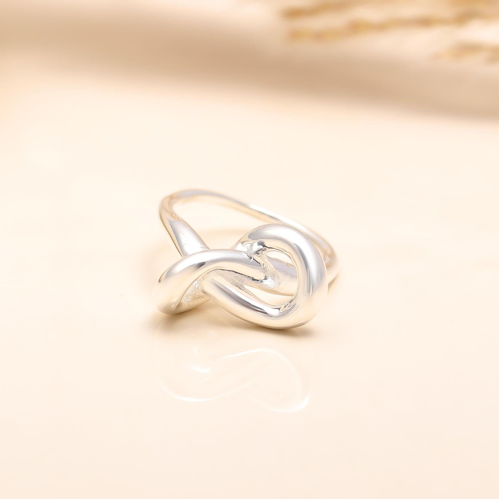 925 Silver Infinity Knot Ring