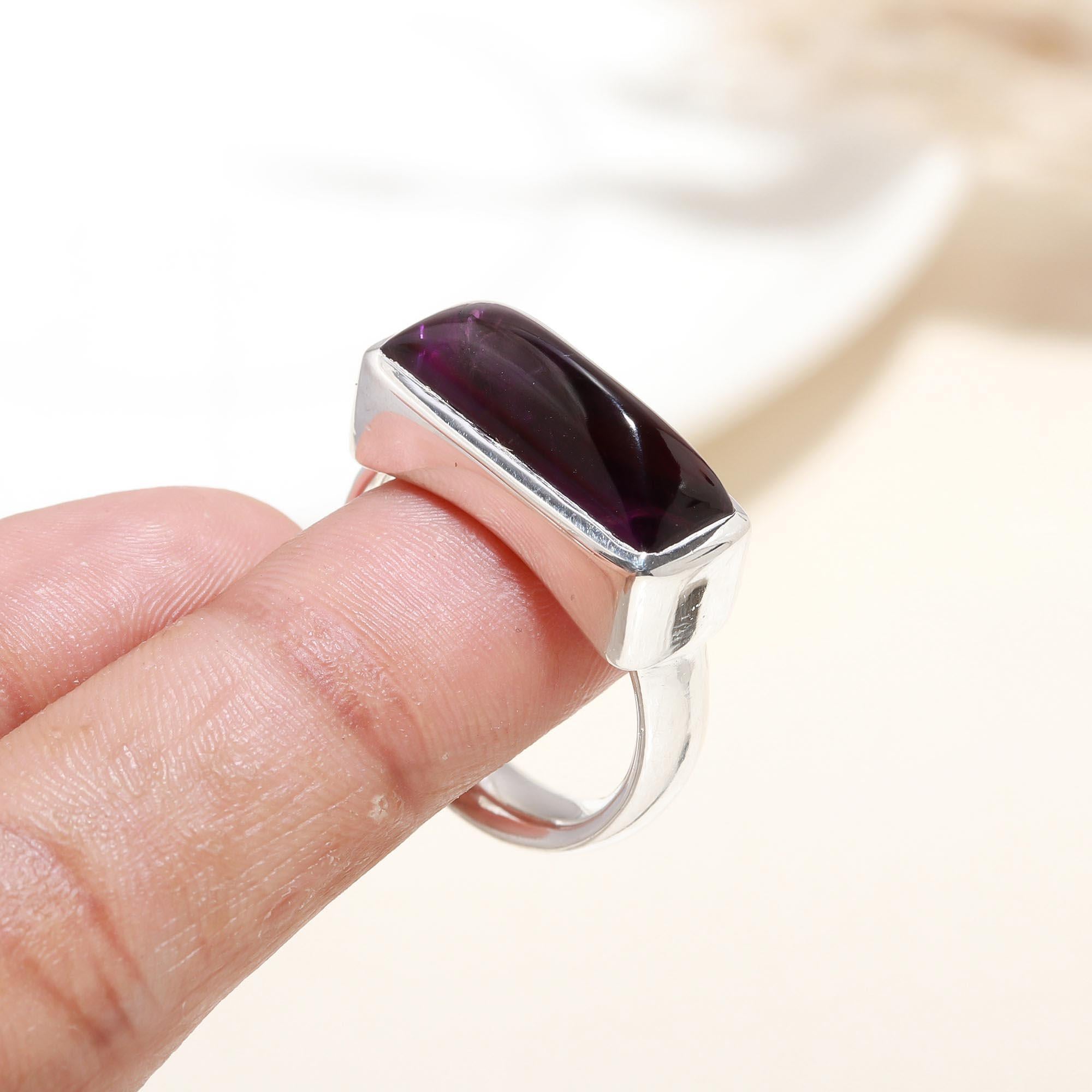 925 Silver Amethyst Ring
