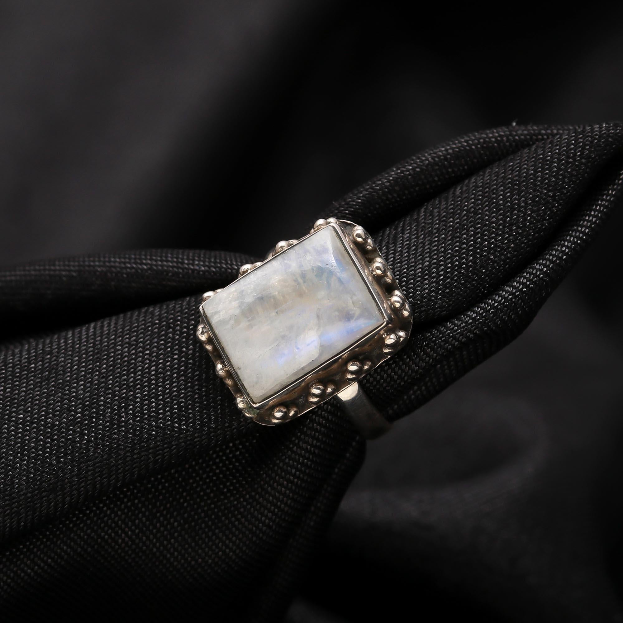 925 Silver Moonstone Ring