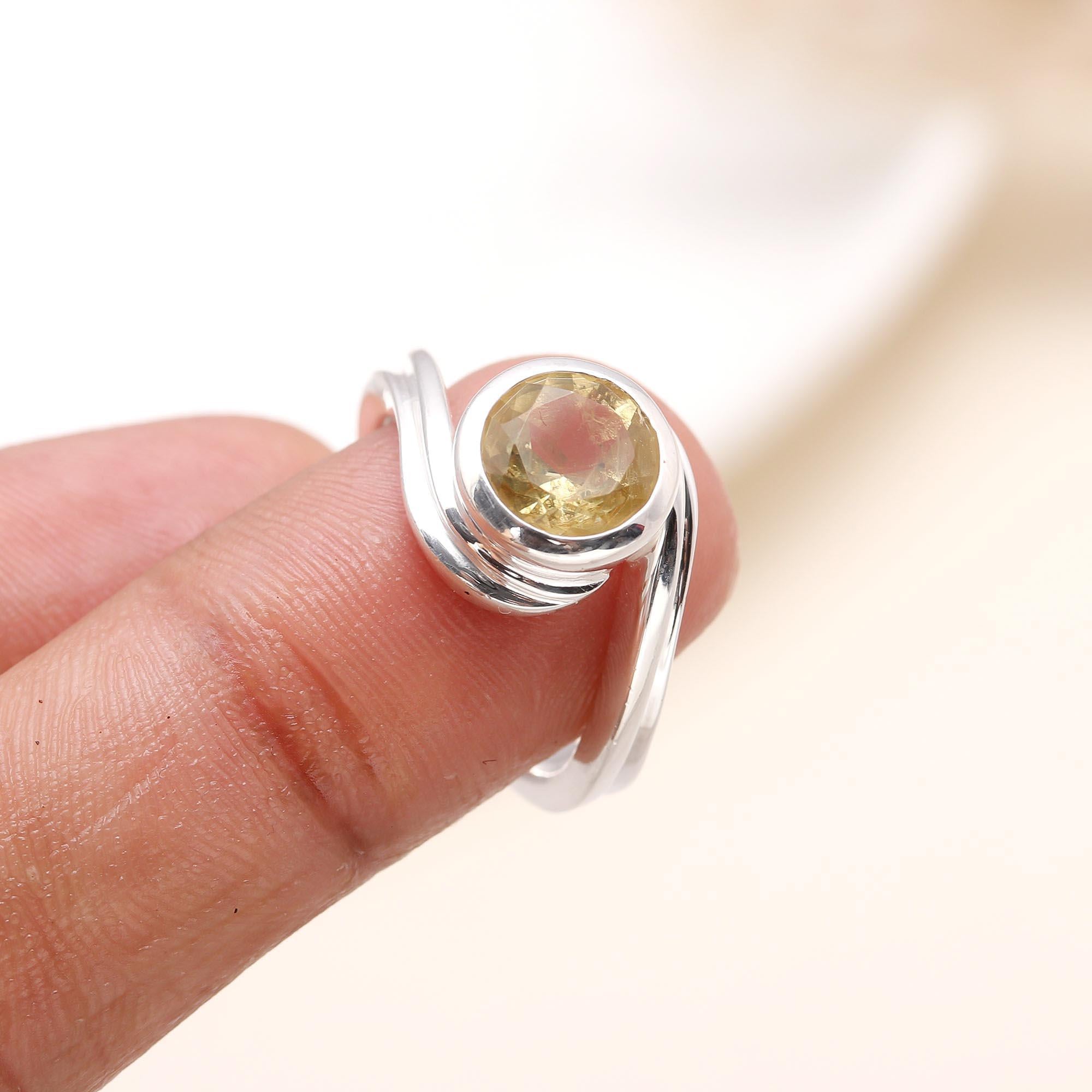 The Golden Current: Bypass Citrine Ring